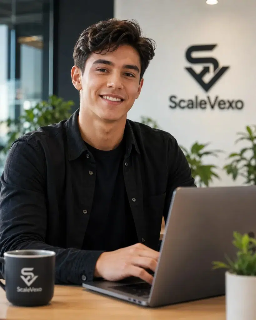 ScaleVexo team member at work in the studio